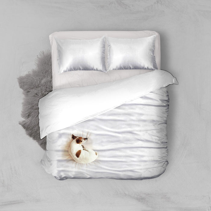 Elegance Silk Dekbedovertrek Glans Satijn white