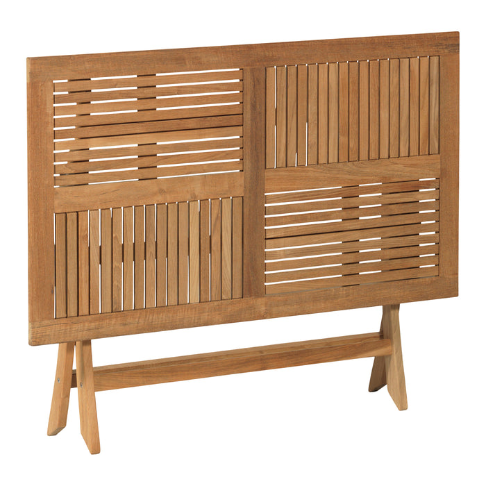 WOOOD Folding Inklaptafel Tuin - Teak - Naturel - 75x120x70