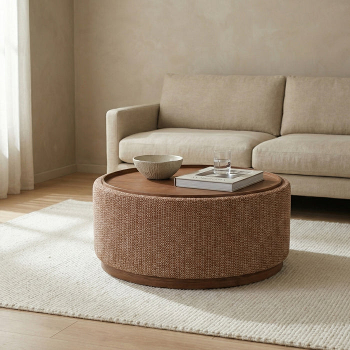 DÉJA Living - Salontafel Terra|Walnoot - Ø55cm - Marcia