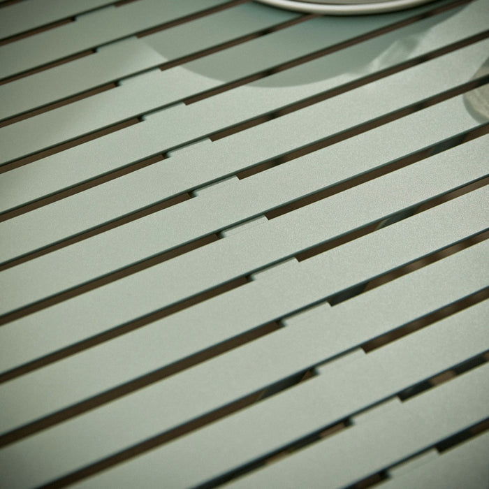 Tikamoon - Gaby - Tuinset in groen metaal voor 6 personen