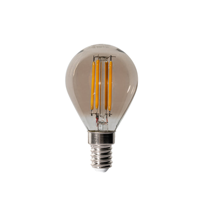 LUEDD Set van 5 E14 dimbare LED lampen P45 smoke 5W 470 lm 2200K