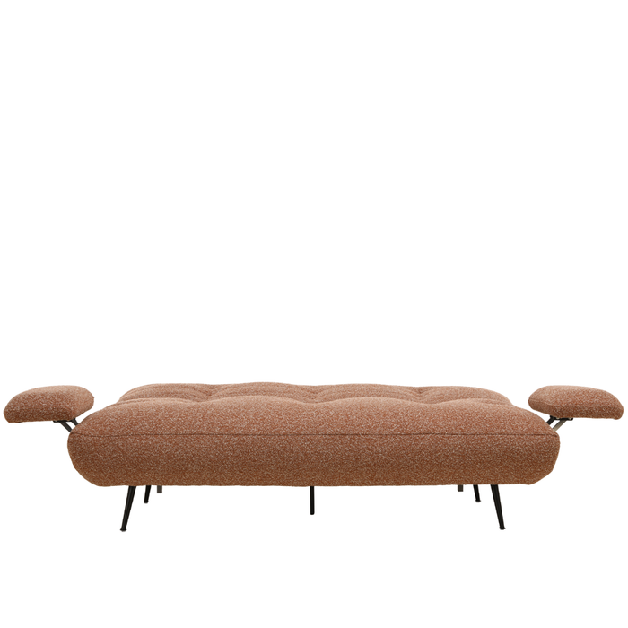 Bronx71 Slaapbank 1 persoons Mira terracotta bouclé mélange