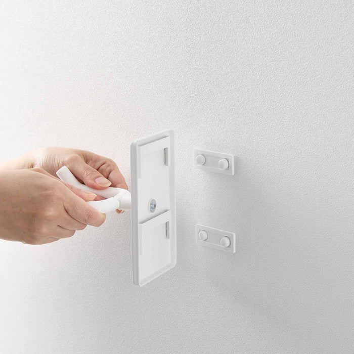 Yamazaki Tower Föhnhouder verstelbaar mandmontage - Wit