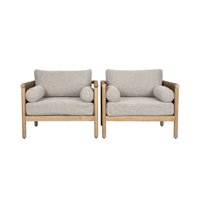 Dutchbone Oasis Outdoor Lounge Stoel - Set van 2 - Beige