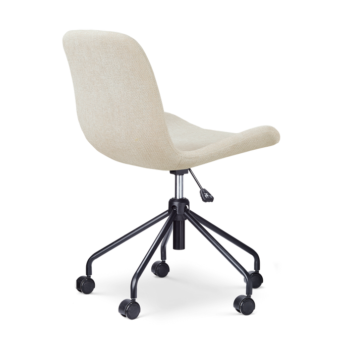 Nolon Nout-Fé bureaustoel cottonbeige - zwart onderstel