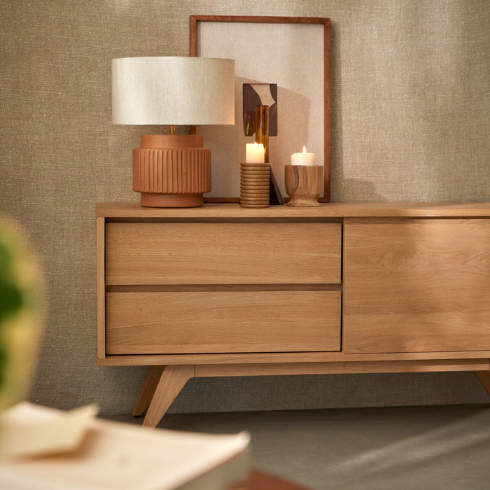 Tikamoon - Eikenhouten tv-meubel 130 Esmée