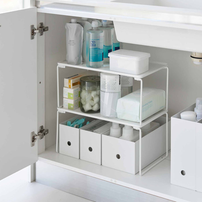 Yamazaki Tower Stapelbaar rek inklapbaar M - Wit