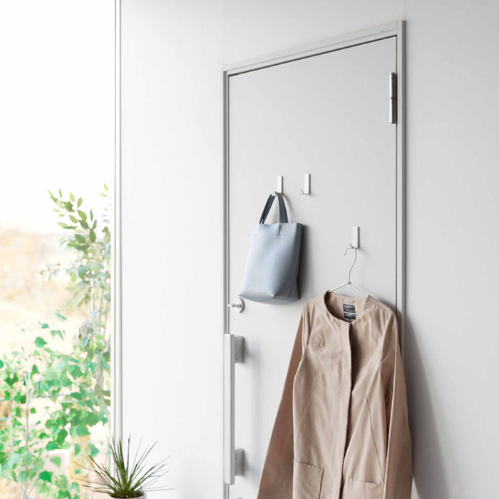 Yamazaki Tower Haak magnetisch S set van 3 - Wit