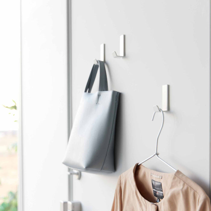 Yamazaki Tower Haak magnetisch S set van 3 - Wit