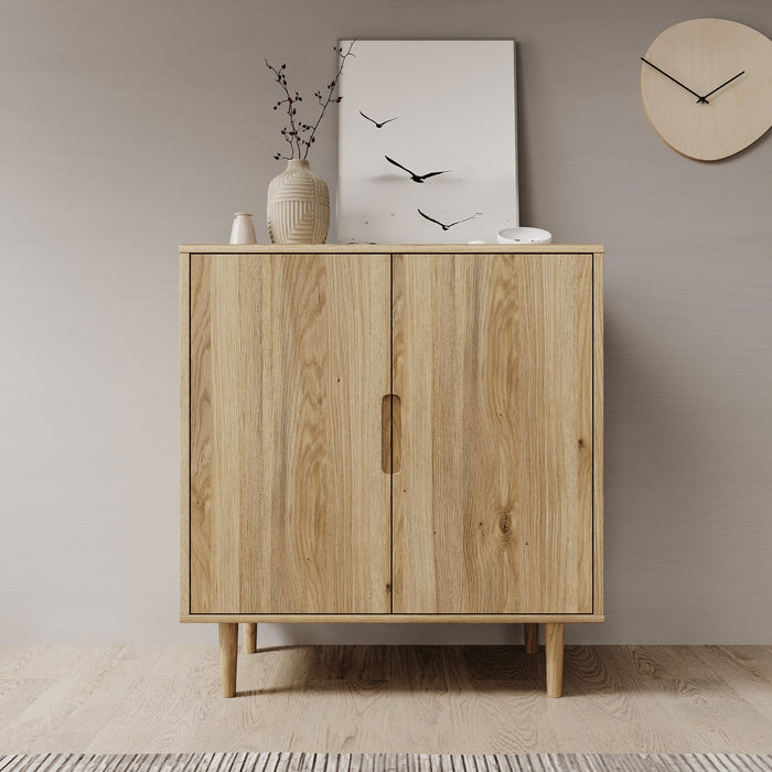 Meubella - Selwood - Dressoir - Eikenpatroon - 95x43x103 cm