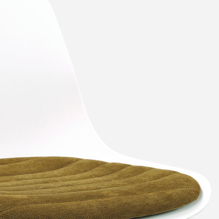 Nolon Nino-Liv barkruk wit met mosgroen zitkussen - wit onderstel - 75