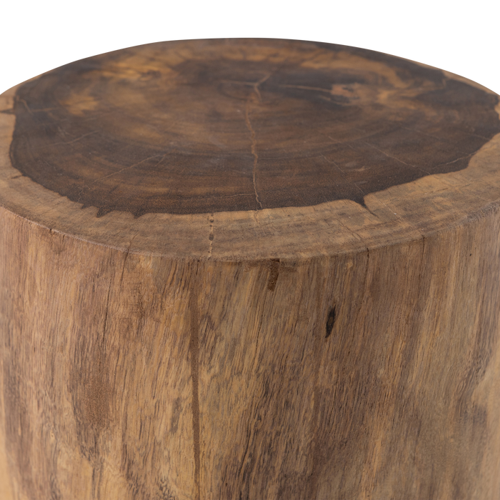 WOOOD Viri Bijzettafel - Hout - Naturel - 40x35x35