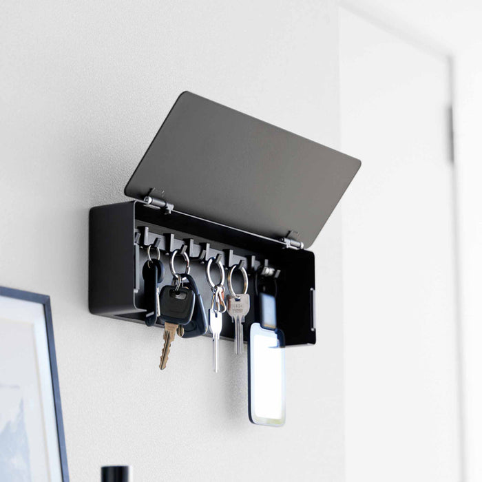 Yamazaki Tower Sleutelkastje wandmontage breed - Zwart