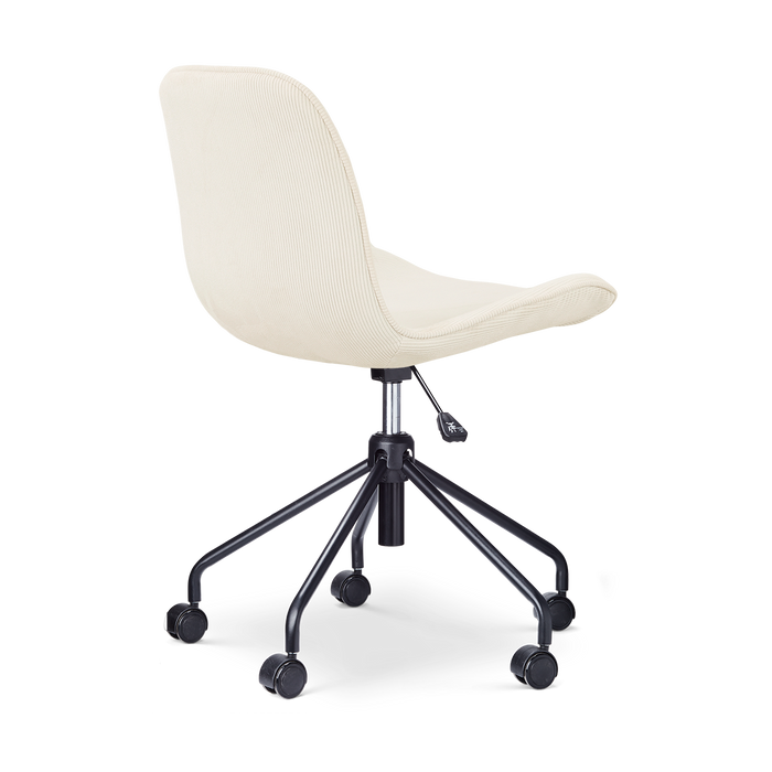 Nolon Nout-Fé bureaustoel rib beige - zwart onderstel