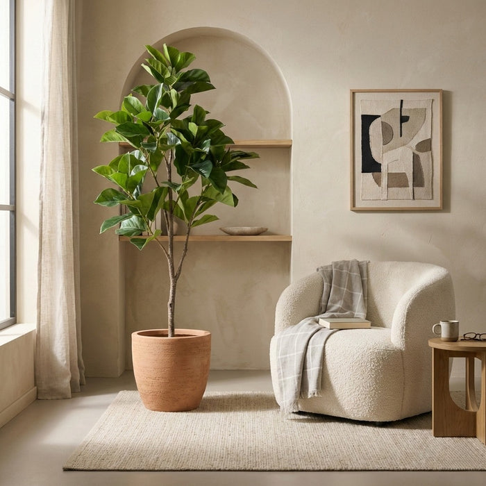 Fleurdirect Kunstplant Ficus Benghalensis - Groen - Kunststof
