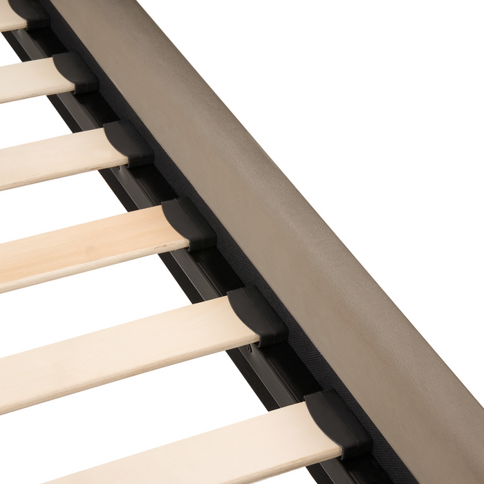 Beliani - SUZETTE - Tweepersoonsbed - Taupe - 160 x 200 cm - Polyester