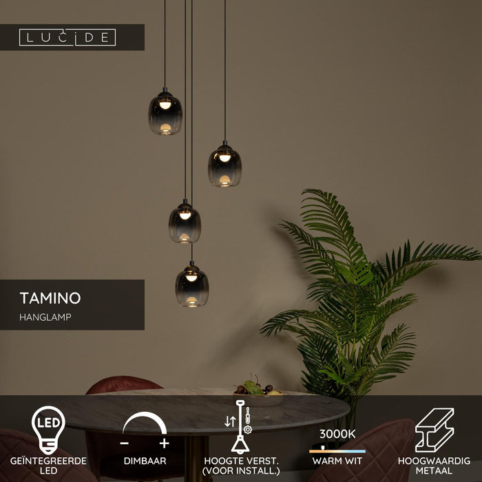 Lucide TAMINO Hanglamp - Zwart