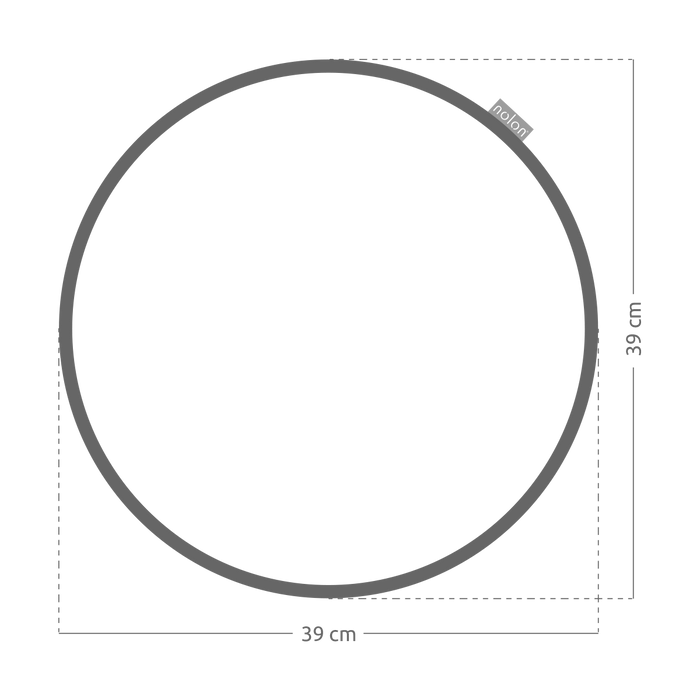 Nolon Lot Rond Stoelkussen Teddy Gebroken Wit