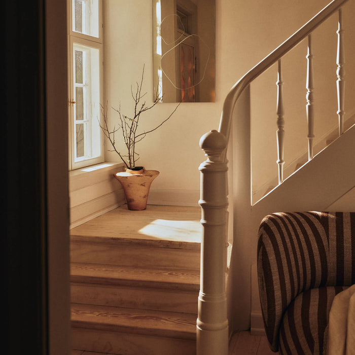 Ferm Living Evio Vaas H 35 cm - Burnt Umber