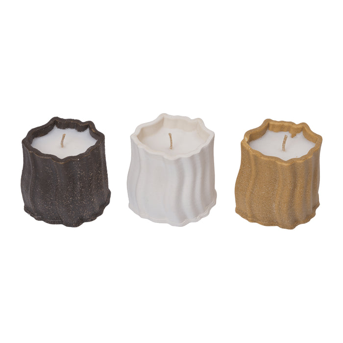 Ferm Living Rylith Scented Kaars - Set van 3 - Multi