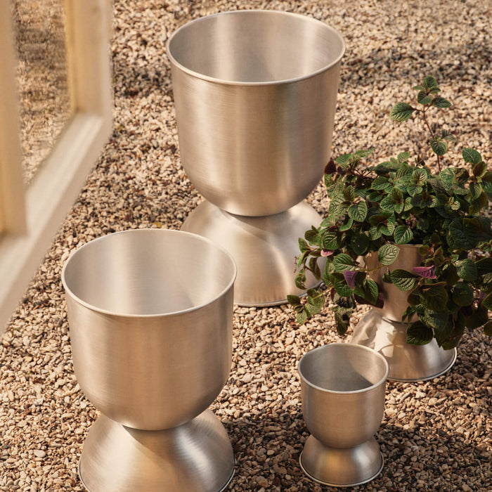 Ferm Living Hourglass Bloempot - Extra Small - Aluminium