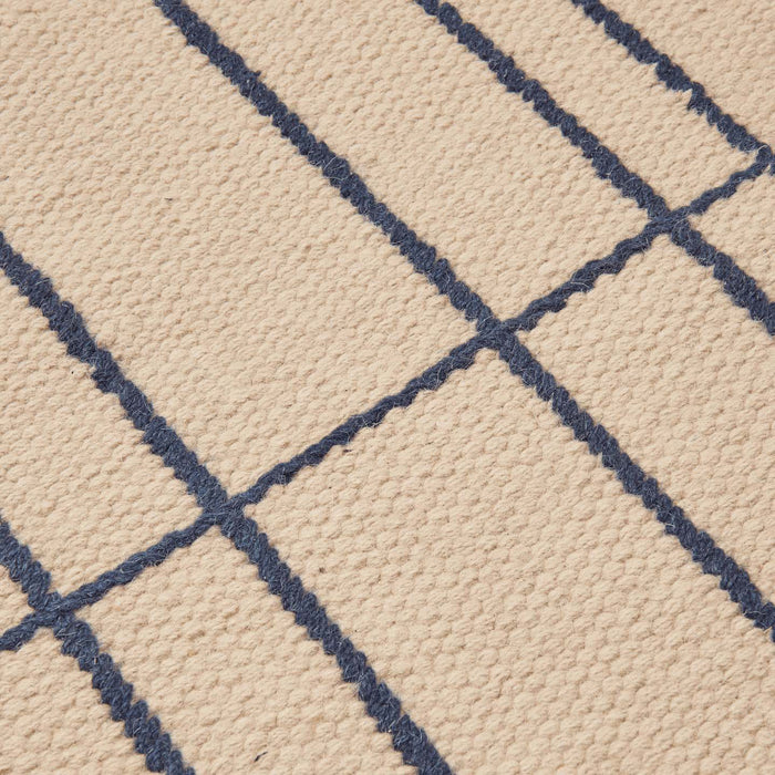 Ferm Living Sen Runner Vloerkleed 80 x 200 cm - Parchment / Indigo