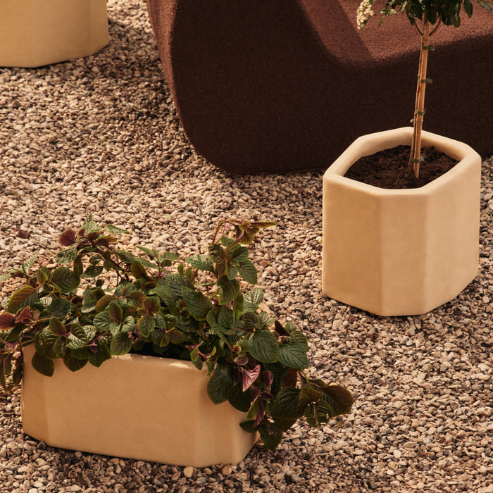 Ferm Living Staffa Bloempot - H 27 - Ivory