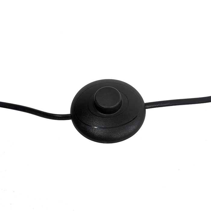 QAZQA Industriële vloerlamp zwart met goud 160 cm - Magnax