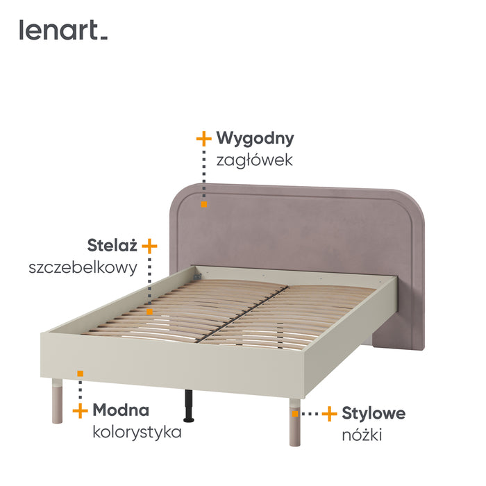 by fonQ Luneo Bedframe 120 x 209 cm - Cashmere