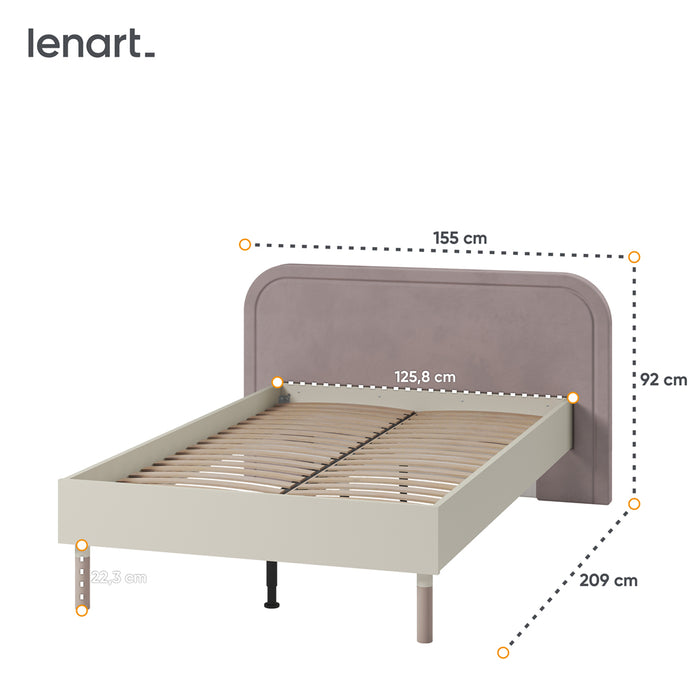 by fonQ Luneo Bedframe 120 x 209 cm - Cashmere