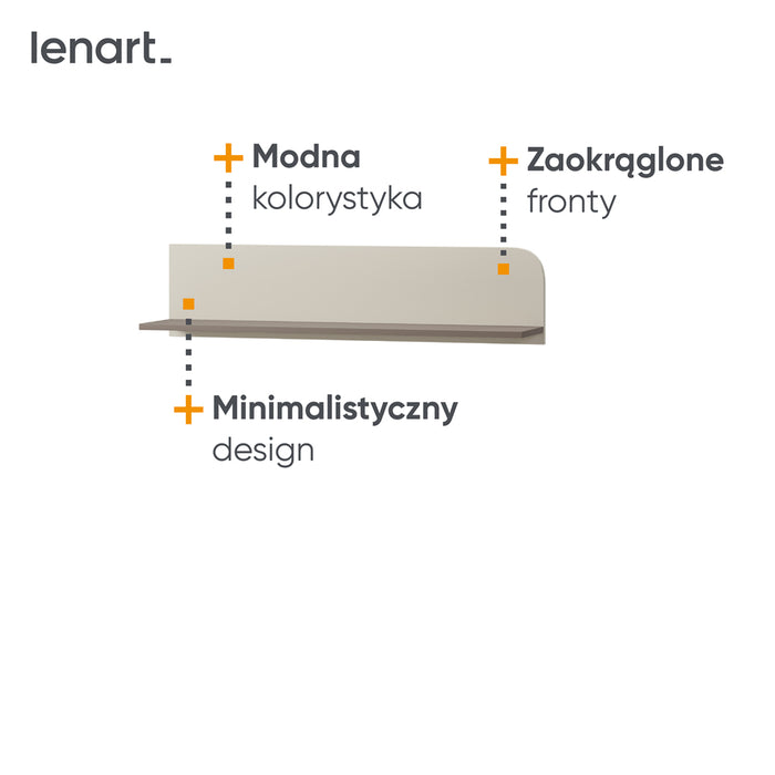 by fonQ Luneo Wandplank B 101 cm - Cashmere