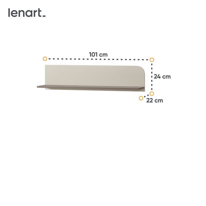 by fonQ Luneo Wandplank B 101 cm - Cashmere