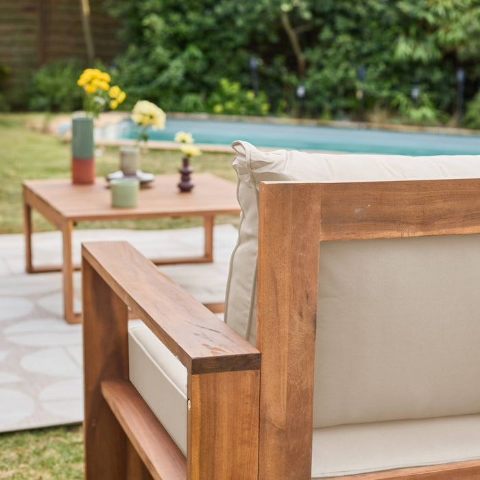 sweeek - Tuinset van hout voor 5 personen