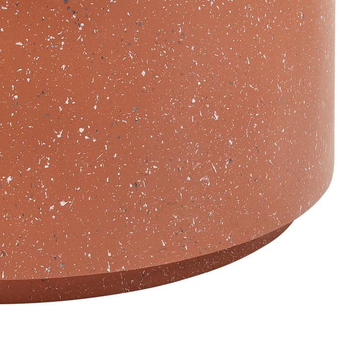 Beliani - TREZZO - Salontafel - Terrazzo|Rood - Lichtbeton