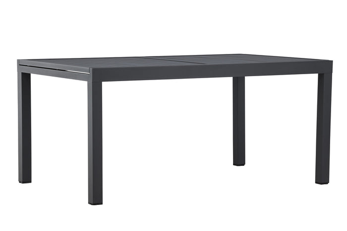 Fjôrd - Tuintafel Rechthoek Zwart Aluminium Uitschuifbaar
