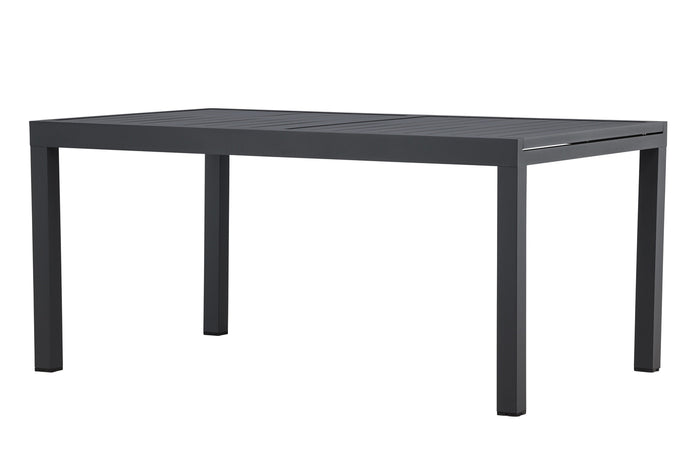 Fjôrd - Tuintafel Rechthoek Zwart Aluminium Uitschuifbaar