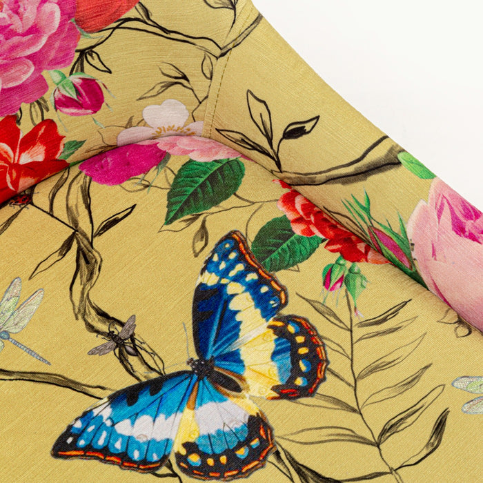 Stoel East Side Flower Fever geel Kare Design