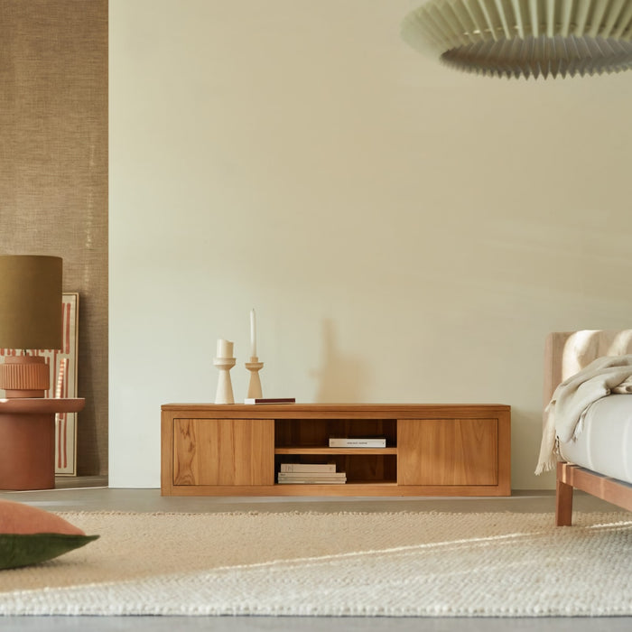 Tikamoon - Basil - Massief teakhouten tv-meubel 140 cm