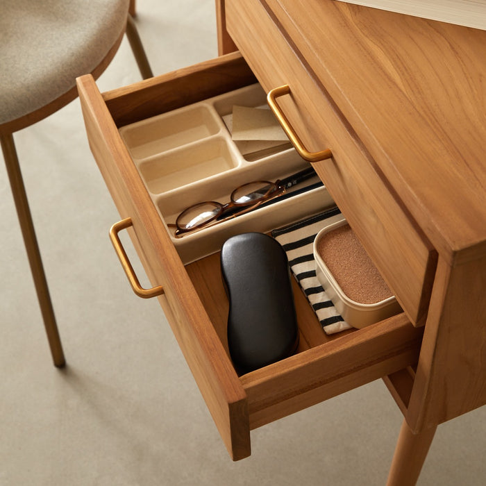 Tikamoon - Kort - Kinderbureau van massief teakhout