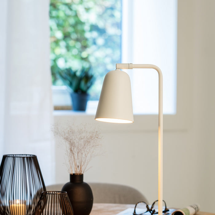 Light & Living Tafellamp Kiara - Mat Wit - 26,5x16x49 cm