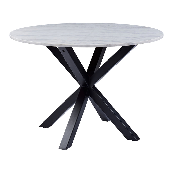 MOOS Bine Eettafel Marmer - Ø 110 cm - Wit