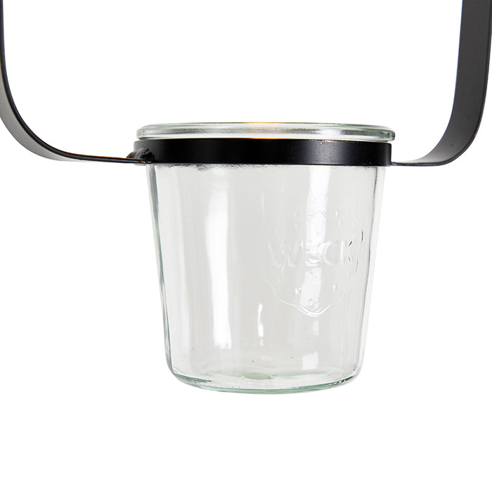 QAZQA Hanglamp roslina - Zwart - Modern - L 22.5cm