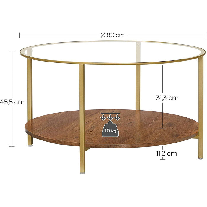 Nancy's Laramie Salontafel - modern - Bruin