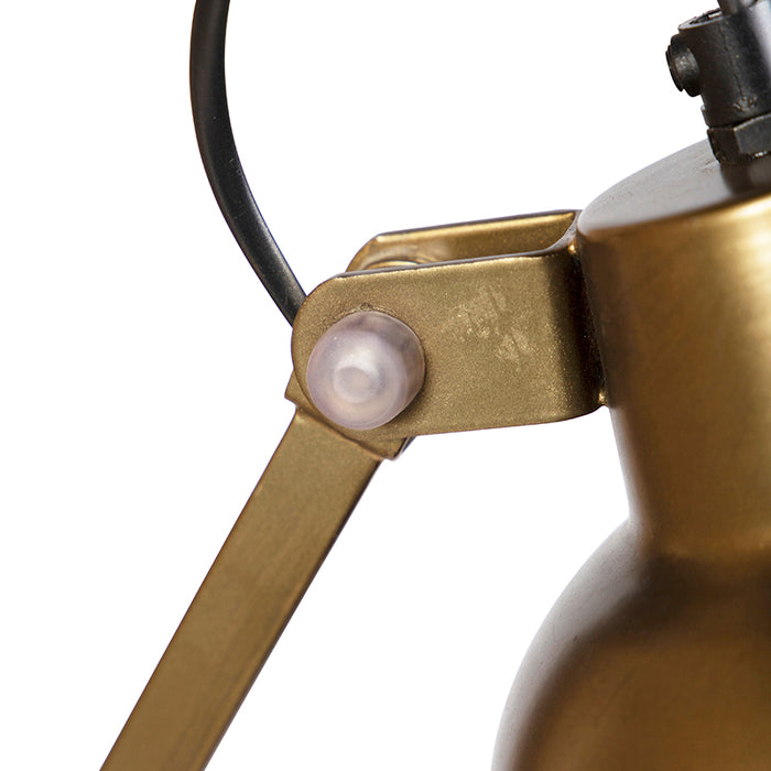 QAZQA Industriële wandlamp messing verstelbaar - Avon