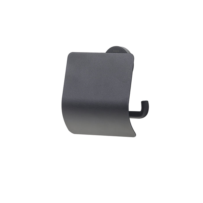 Tiger Urban Toiletrolhouder met Klep - Zwart