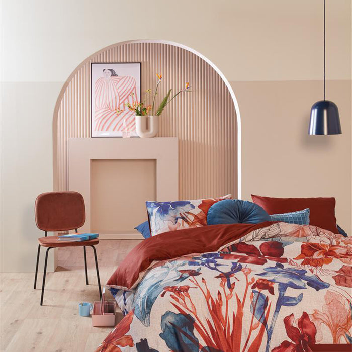 Beddinghouse Iris Field Dekbedovertrek 140 x 220 cm - Rood