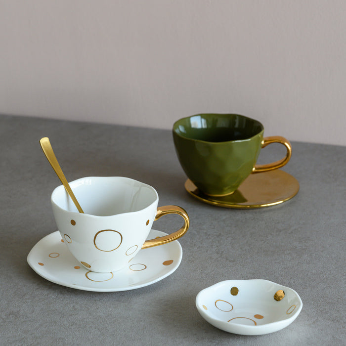 Urban Nature Culture Good Morning Cappuccino / Theekop - Donkergroen - 4 st.