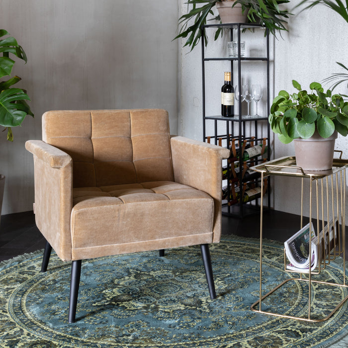 Dutchbone Bodega Vloerkleed Ø 175 cm - Groen