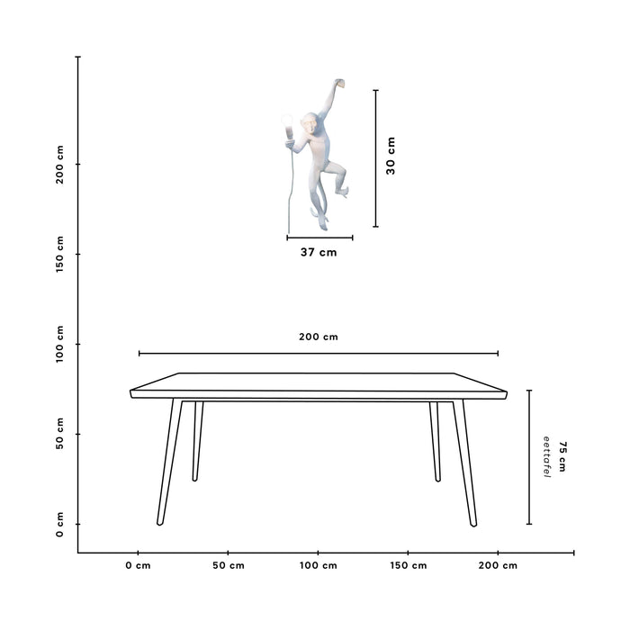 Seletti Monkey Lampresin Hanging