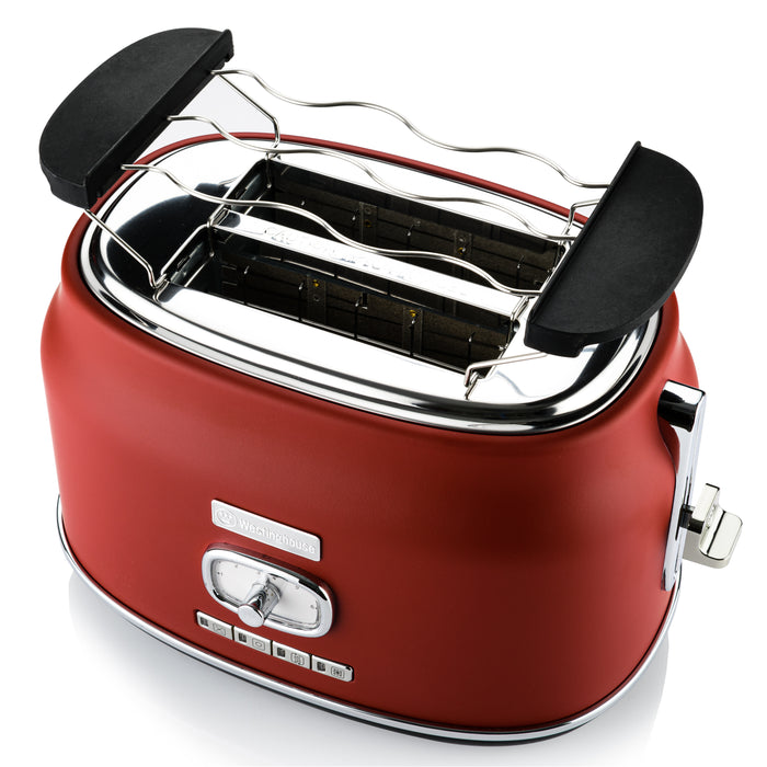 Westinghouse Retro Broodrooster - 2 Slice Toaster - Rood